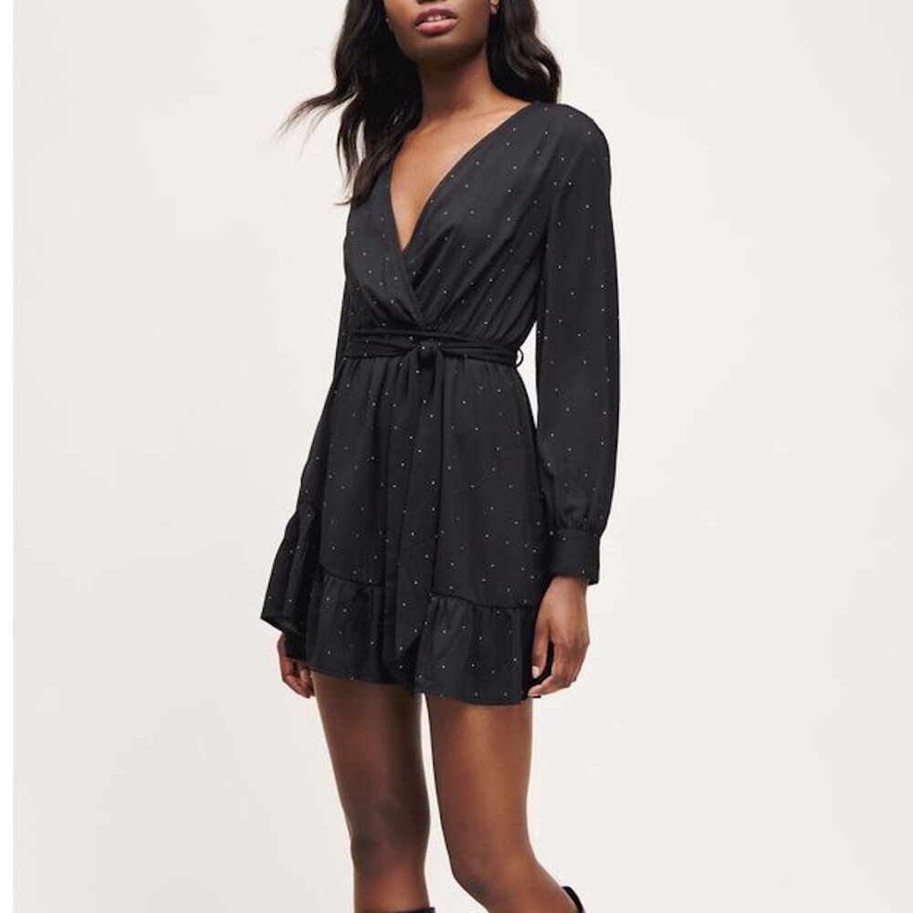 Dynamite Ruffle Wrap Dress